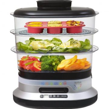 Aparat de gatit cu aburi Tefal VC3008, 900 W, 10 l, Argintiu
