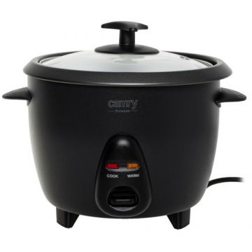 Aparat de gatit orez Camry Cr 6419, 400 W, 1l, 2 programe (Negru)