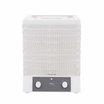 Deshidrator-uscator de alimente GALLET QUIMPER DES122, 250 W, 8 niveluri, gri cu alb