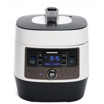 Multicooker cu gatire la presiune HPCK-6WH 6 Litri 14 programe 1000W Alb