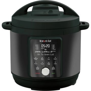 Multicooker Instant Pot Duo Plus Whisper Quiet, 5.7 l, 1000 W, 9 functii, 25 programe, Panou digital, Negru