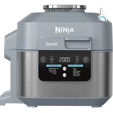 Multicooker Ninja Speedi 10in1 ON400EU, 1760 W, 5.7 l, 10 functii de gatit, Timer, Gri