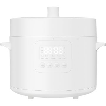 Multicooker Xiaomi BHR8845EU, 4.8l, 1000 W, 6 programe, 7 niveluri ajustare textura, 8 protectii siguranta, Timer, Control temperatura, Alb