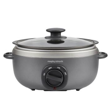 Slow cooker Morphy Richards Sear & Stew, 460022, 3.5L, 3 programe, Titanium