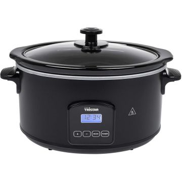 Slow Cooker VS3920 Capacitate Vas 4.5L Ecran Digital 210W Negru